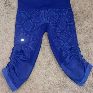 Lululemon Capri Blue Leggings